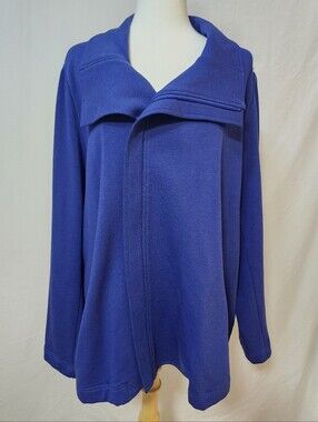 Blue Sky Bamboo/Cotton Blend Jacket in Cobalt Blue